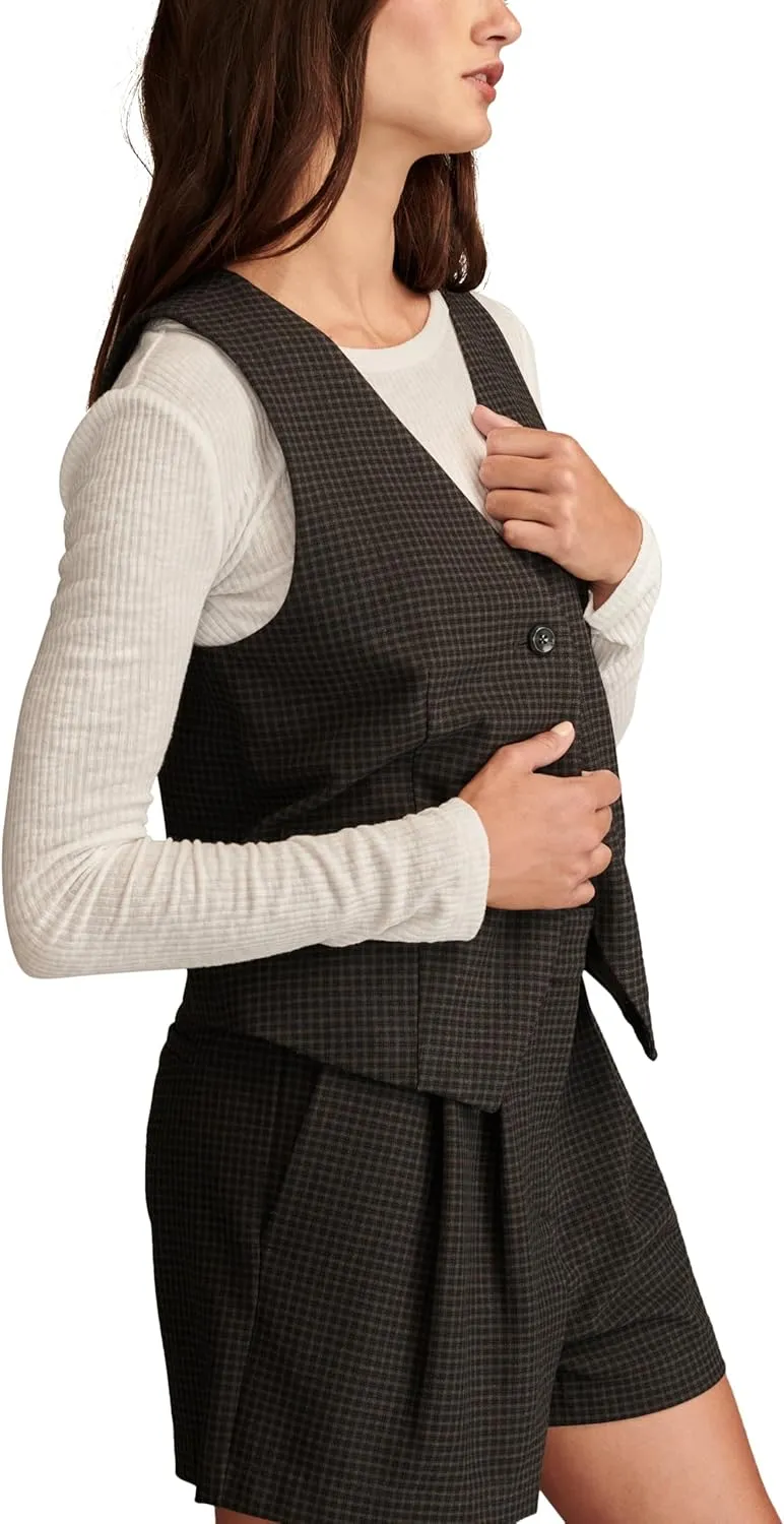 Lucky Brand Womens One Button Vest