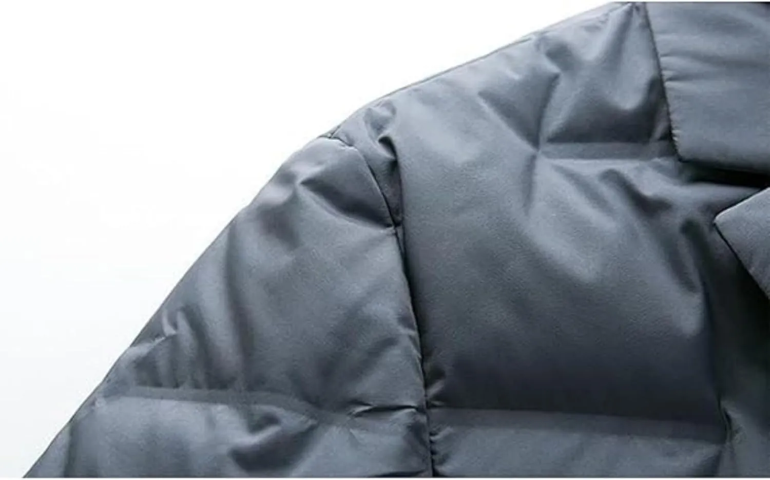 Maiyifu-GJ Men's Business Casual Down Jacket Suit Lapel Double Pockets Windbreaker Winter Warm Slim Puffer Jacket