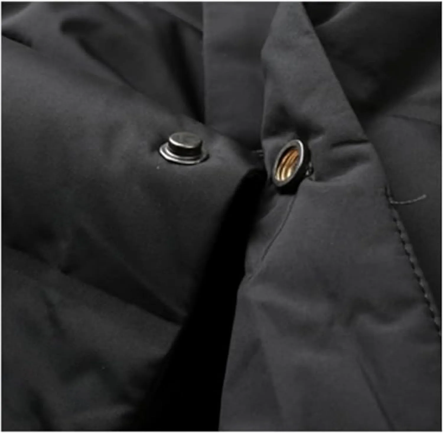Maiyifu-GJ Men's Business Casual Down Jacket Suit Lapel Double Pockets Windbreaker Winter Warm Slim Puffer Jacket