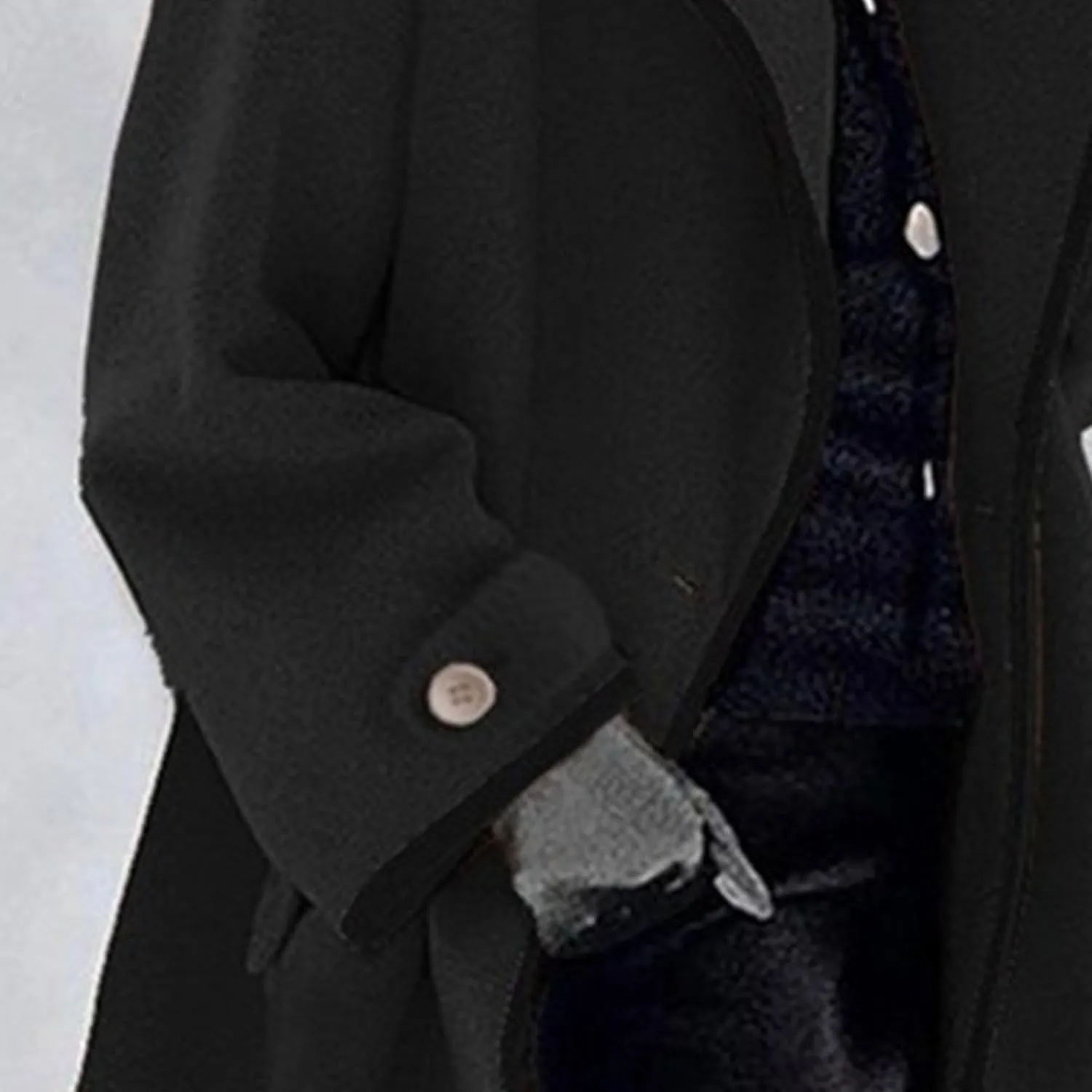 Maiyifu-GJ Wool Coat for Women Plus Size Pea Coat Winter Wool Coat Trench Jacket Ladies Warm Slim Long Overcoat Outwear
