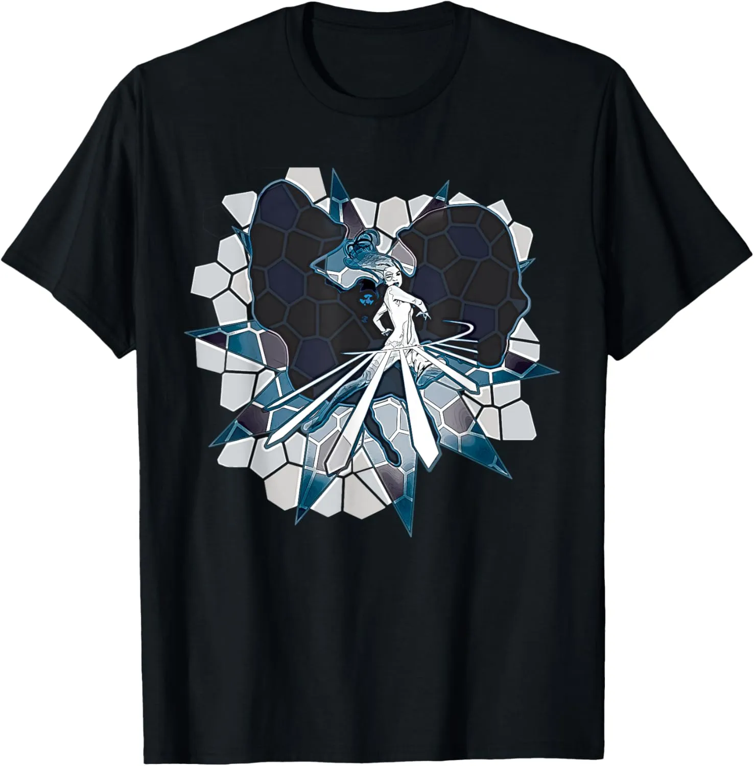 Marvel Cloak and Dagger Light Daggers Stained Glass T-Shirt