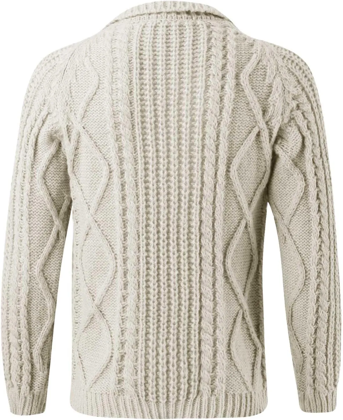 Mens Cardigan Sweater Cable Knit V Neck Button up Sweaters 2024 Winter Soft Warm Ribbed Cardigan Sweater Jacket with Pockets