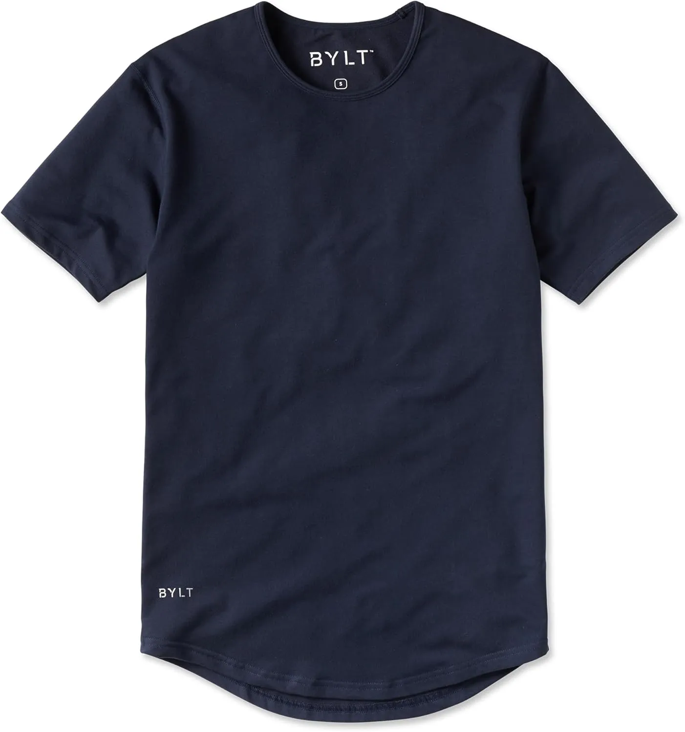 Mens Drop-Cut Men's T Shirt, Plain Tshirts for Men, Drop Cut Basic Crewneck Tee, Wrinkle Resistant, Stretch Fit