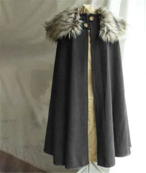 Men's Fashion Cloak LLong Cloak Winter Show Costume Top Blouse Mens Zip up Jacket