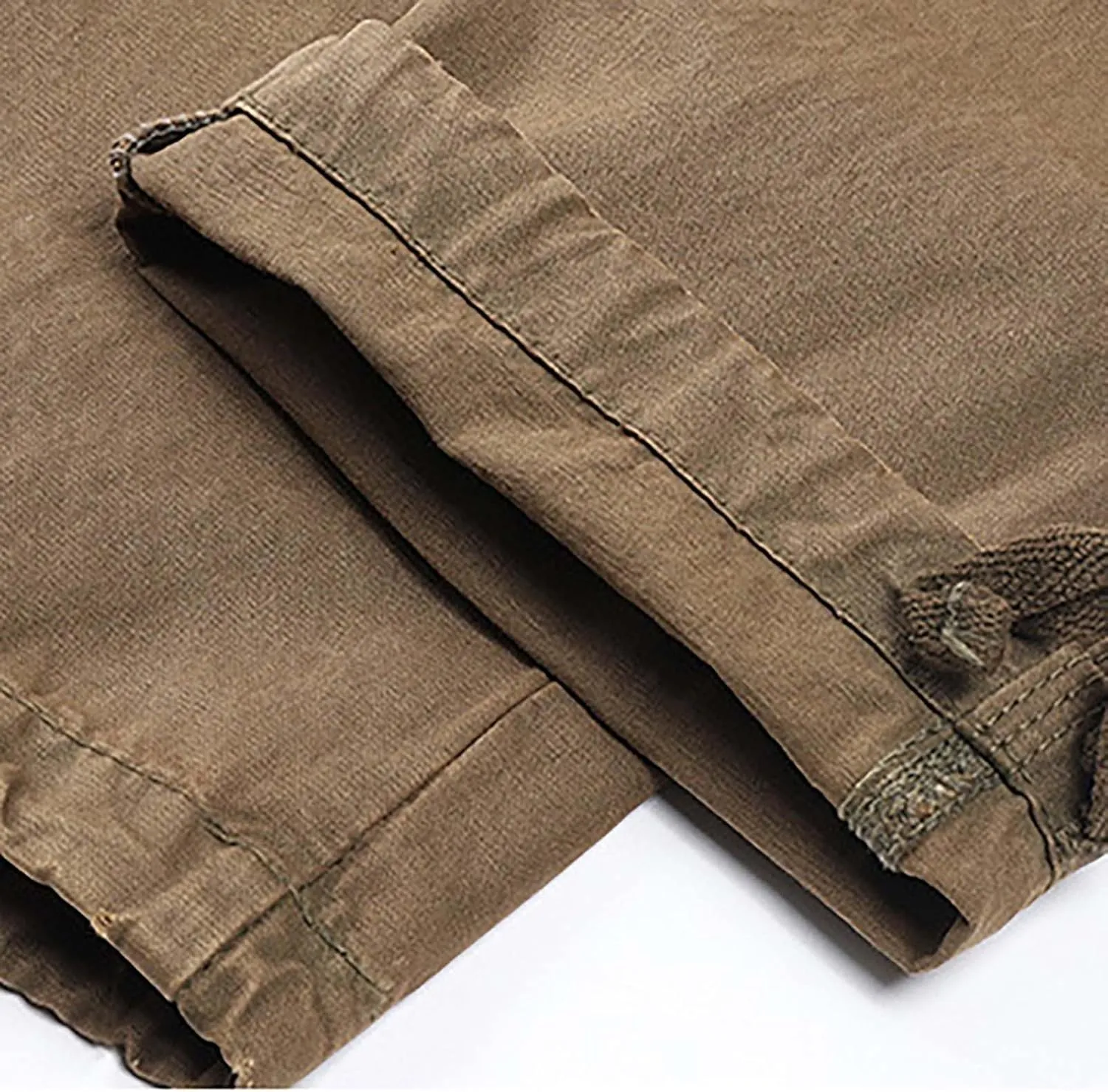 Men's Hiking Tactical Pants Cotton Outdoor Military Combat Cargo Pants Lightweight Slim Fit Slacks Tapered Trousers