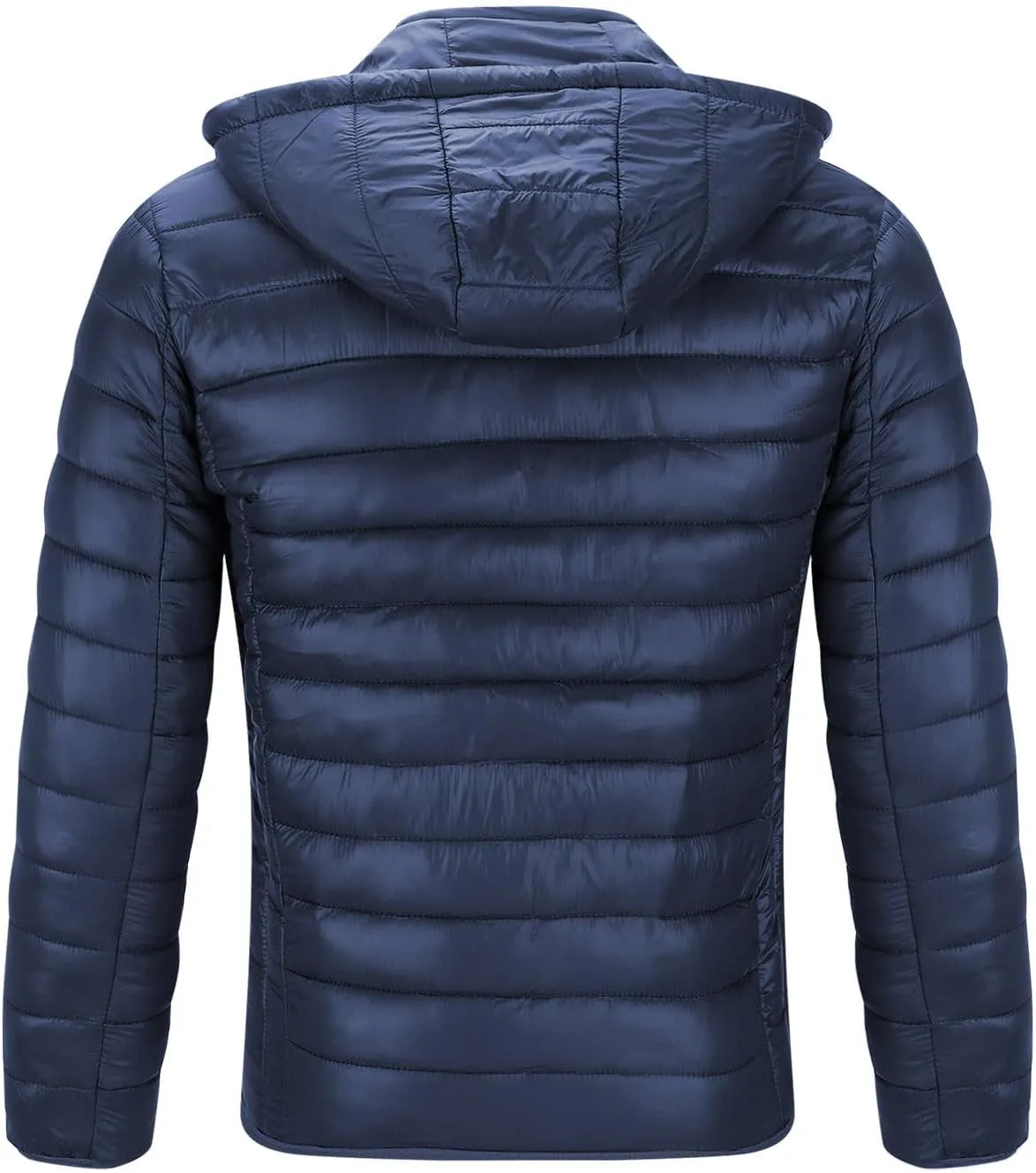 Men's Puffer Jacket Plus Size Lightweight Down Jacket Packable Quilted Jacket Zip up Padded Coat Warm Winter Jacket