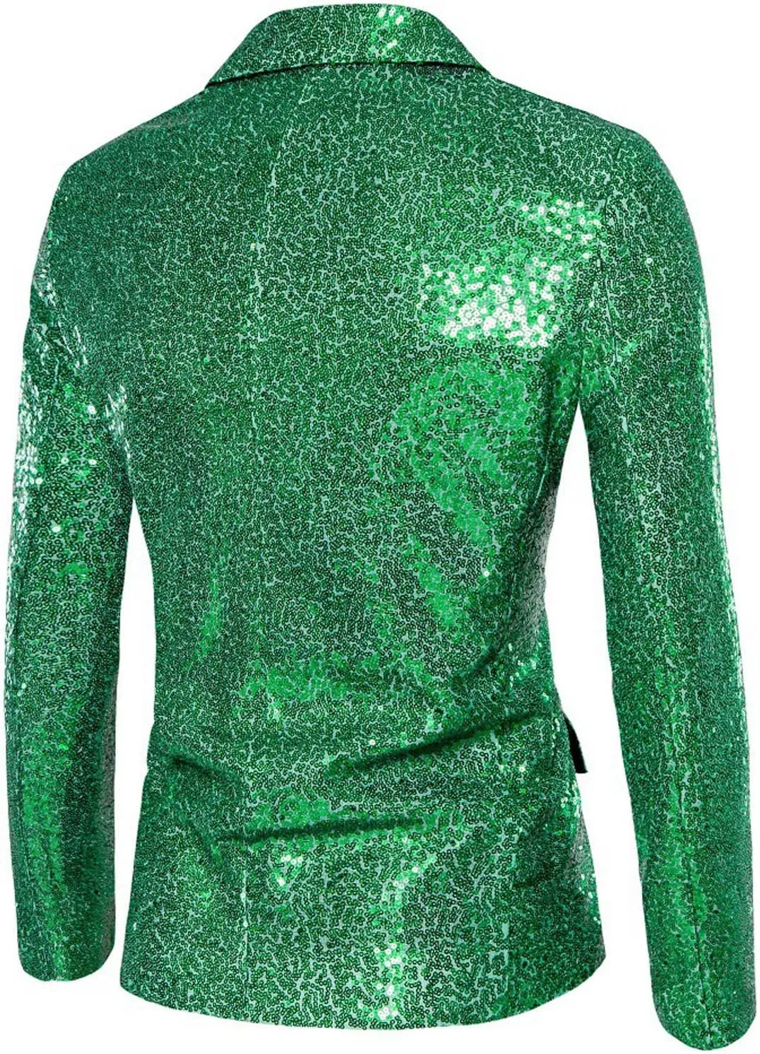 Mens Sequins Blazer 70s 80s Disco Suit Jacket Lapel Tuxedo Jackets for Party Wedding Prom, Shiny Christmas Outfits