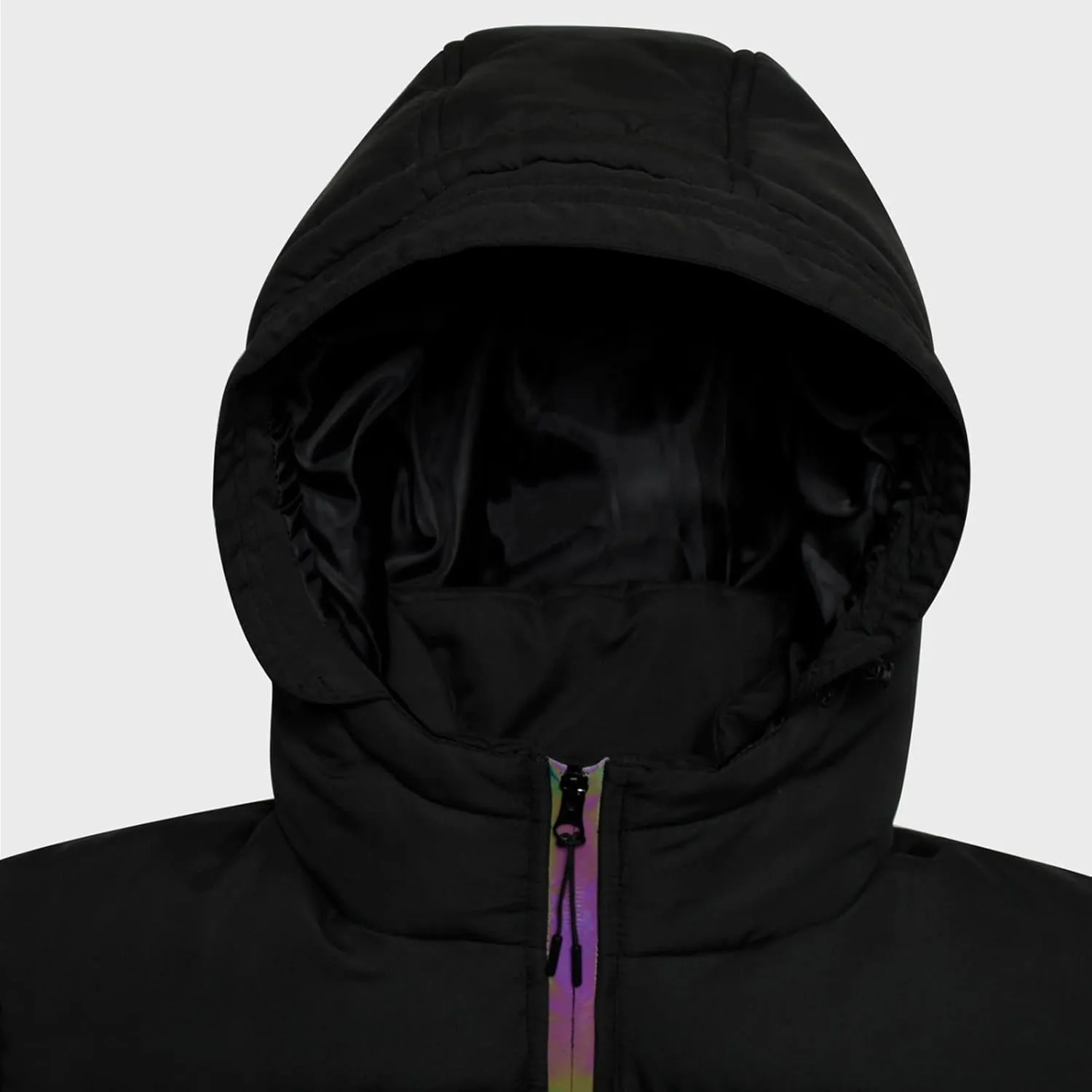 Men's Thickened Bread Cloth Winter Hooded Solid Color Full-Zipper Padded Plus Size Cotton Coat The Jacket Men