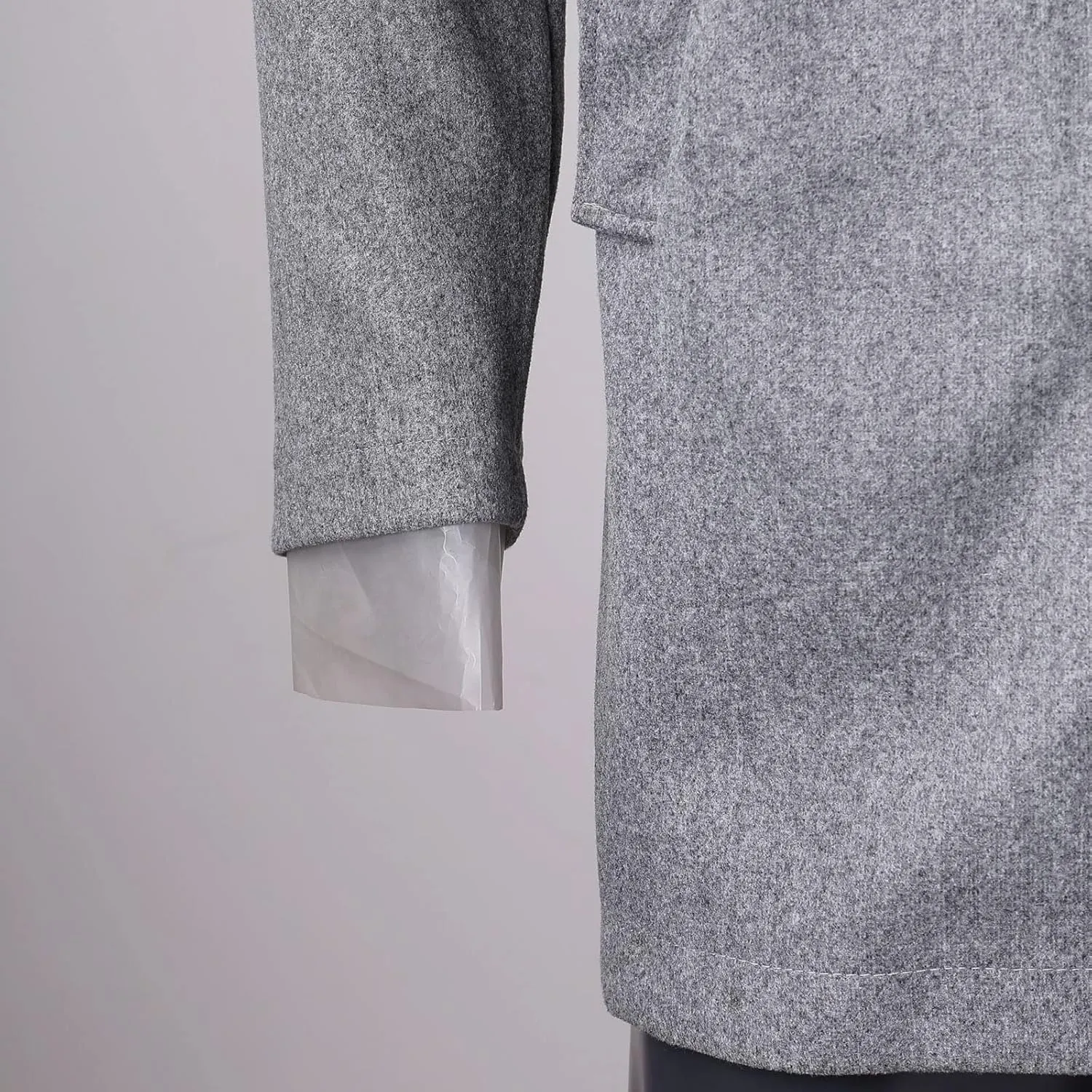 Mens Trench Coat Single Breasted Winter Warm Slim Fit Pea Coat Notched Collar Casual Overcoat Work Business Jacket