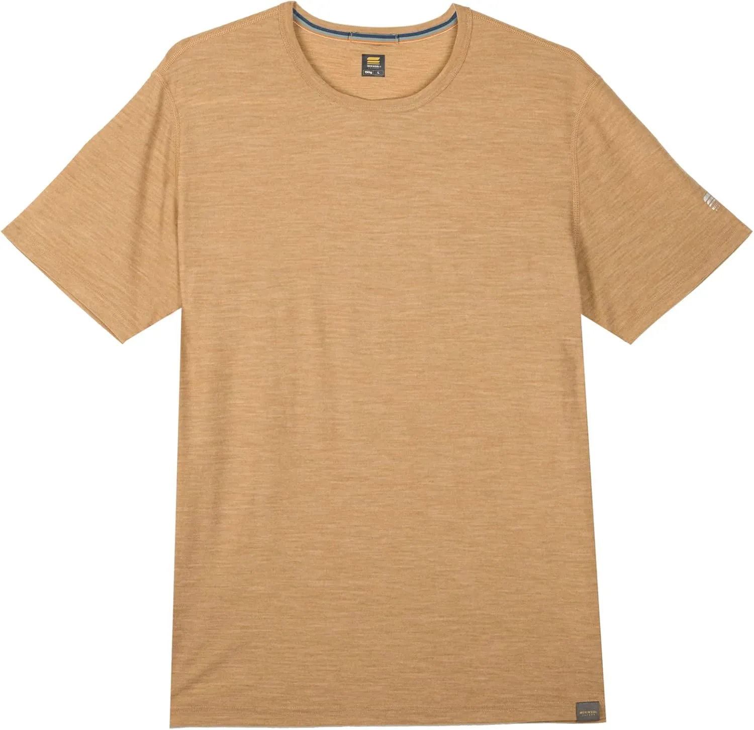 MERIWOOL Mens Merino Wool Short Sleeve T Shirt Lightweight Base Layer