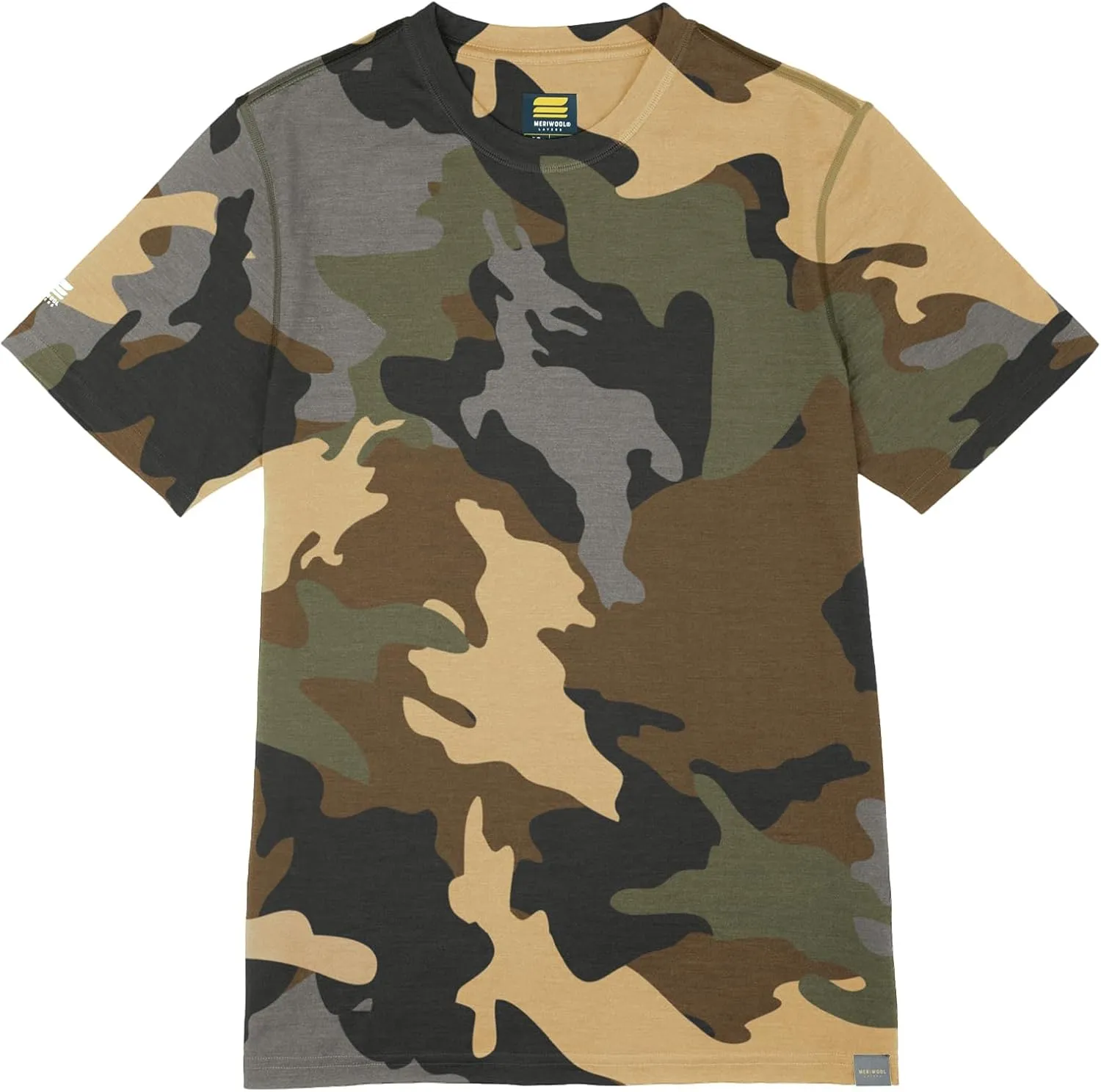 MERIWOOL Mens Merino Wool Short Sleeve T Shirt Lightweight Base Layer