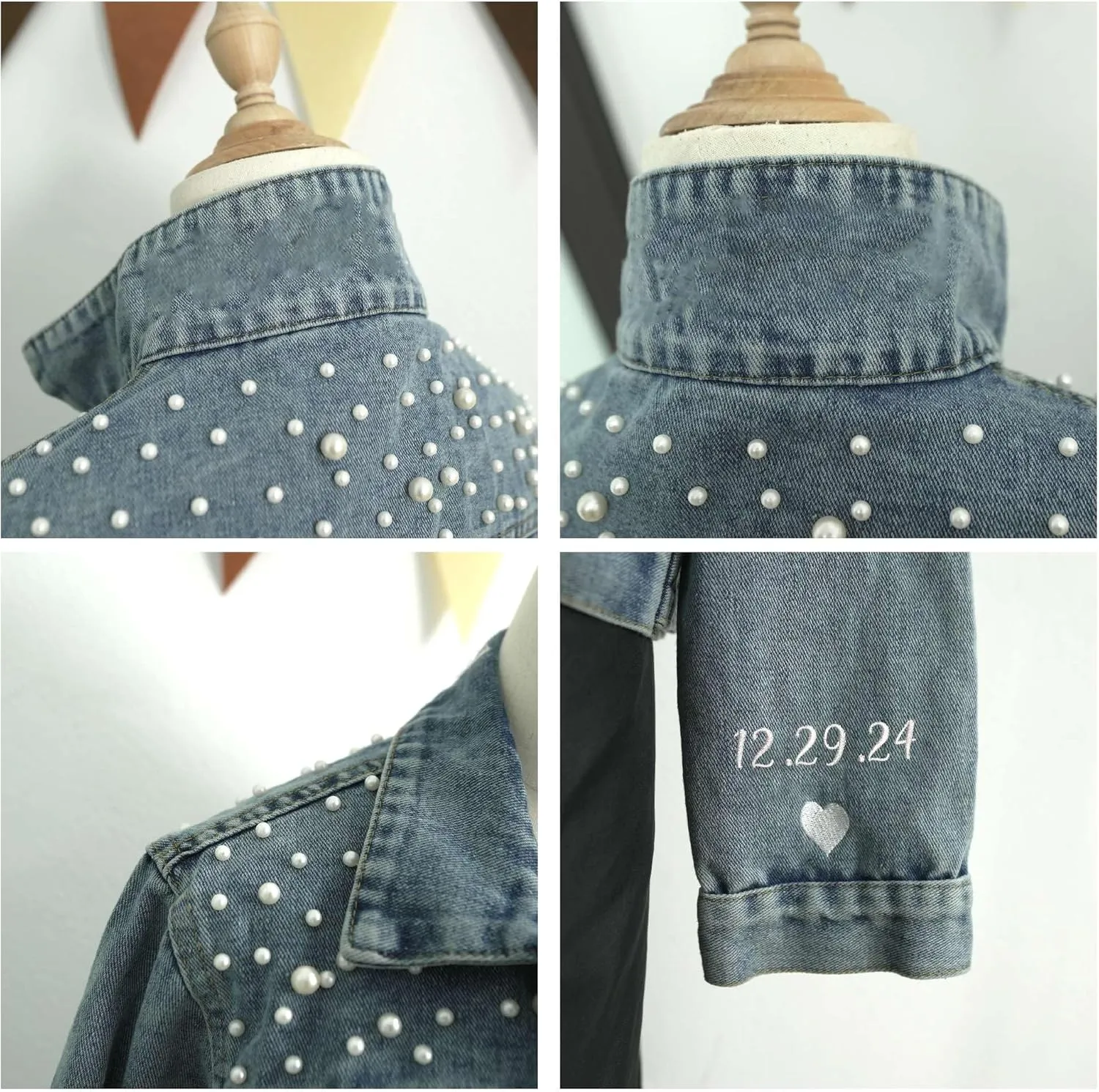 Noni Custom Bride Denim Jacket, Bride Jean Jacket, Future Mrs Jacket,Custom Personalized Jacket, Wedding Jean Jacket