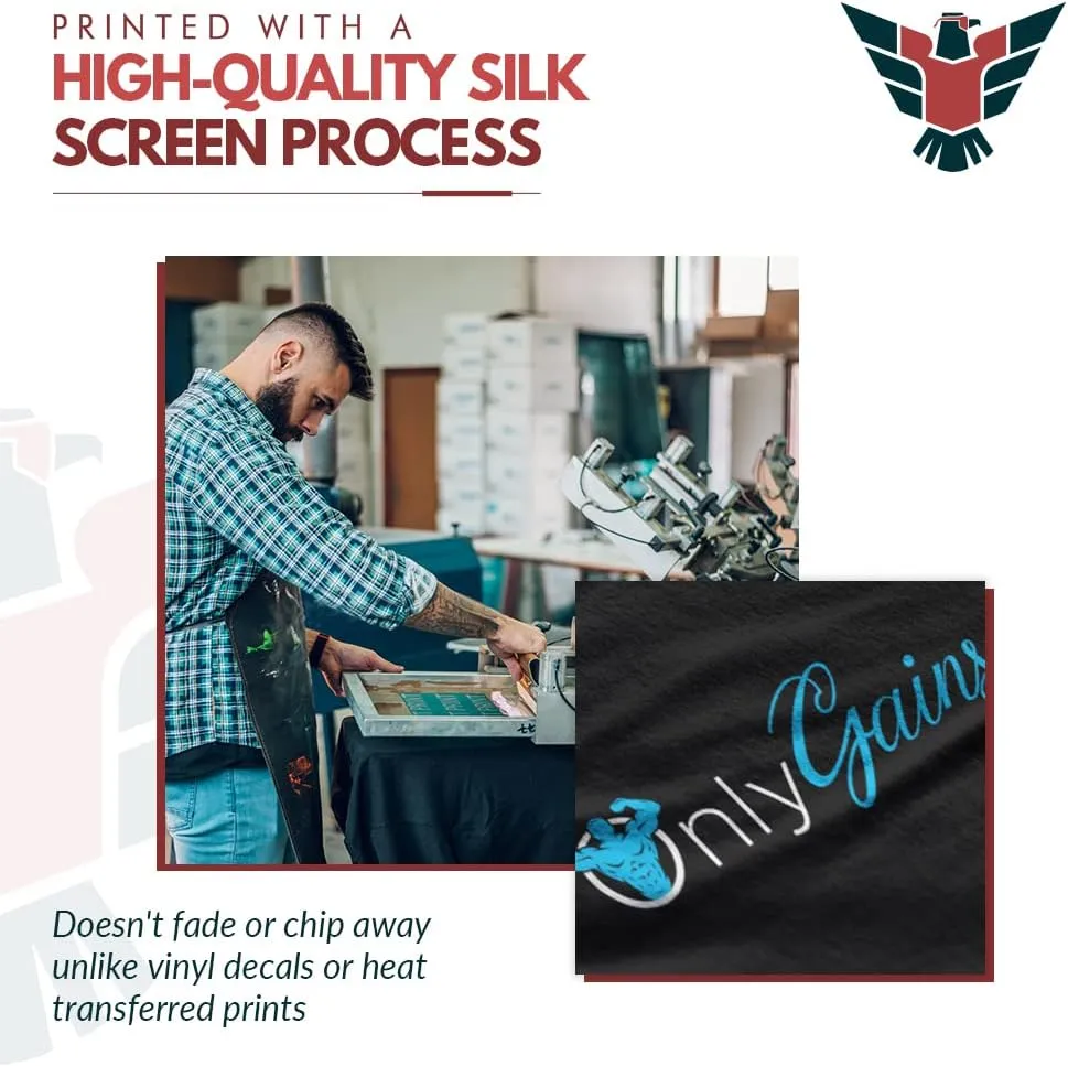 Only Gains | Funny Fitness Gift Shirt for Guys