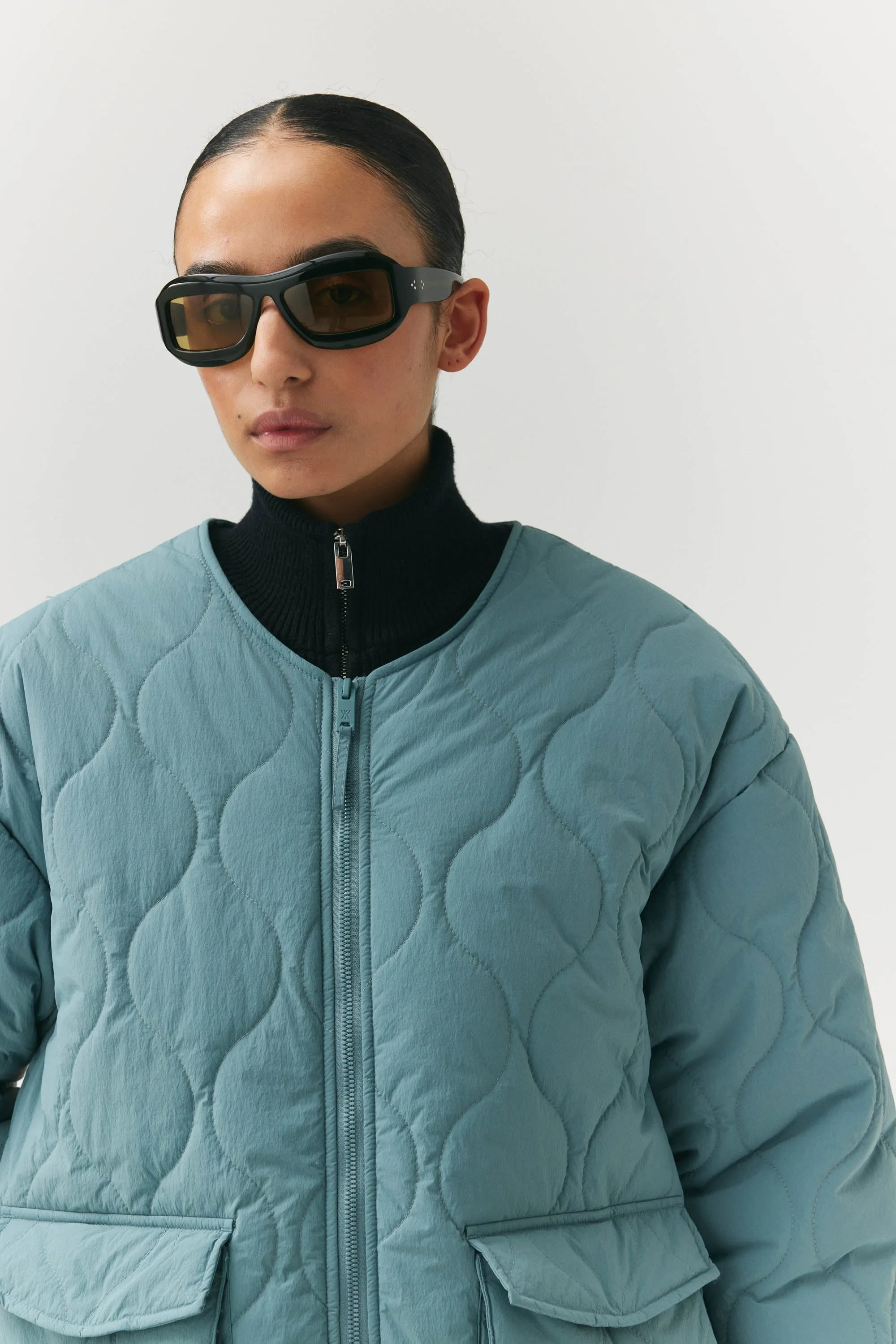 PADDED LINER WOMEN AW24 AQUA BLUE