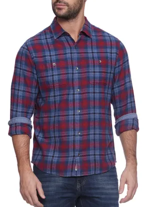 Penton LS Flannel in Navy Red by Flag and Anthem