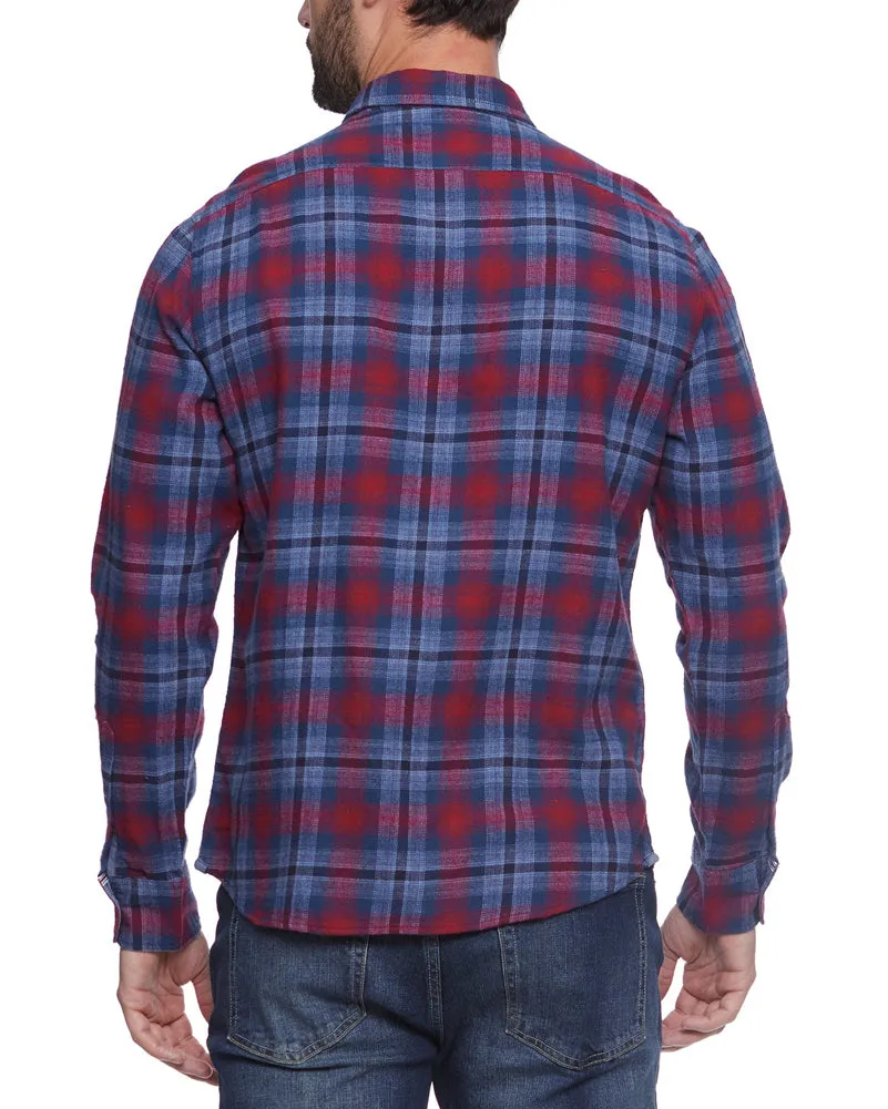 Penton LS Flannel in Navy Red by Flag and Anthem