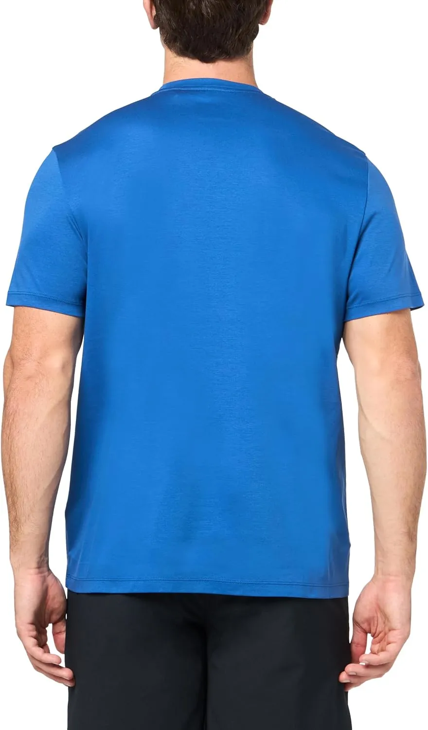 Perry Ellis Men's Cool Interlock Crew Neck Short Sleeve Tee with Lightweight, Moisture-Wicking Fabric