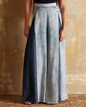 Pleats Please Wide-Legged Jeans