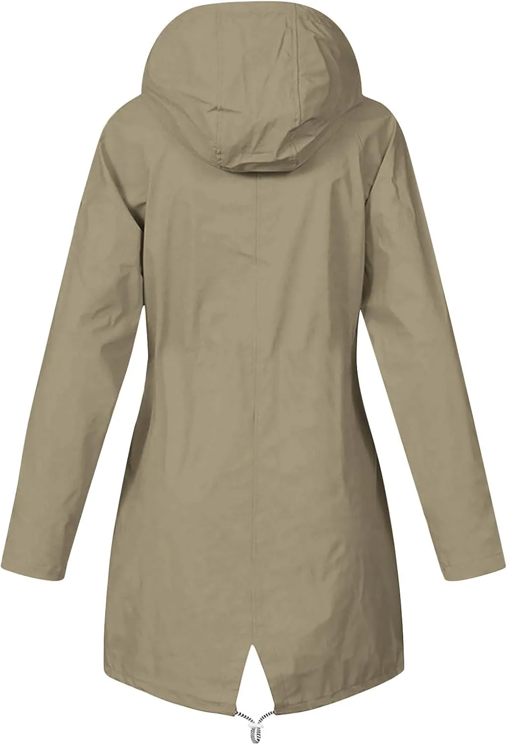 Rain Jacket For Women Lightweight Raincoat Waterproof Windbreaker Striped Lined Climbing Outdoor Hooded Trench Coat