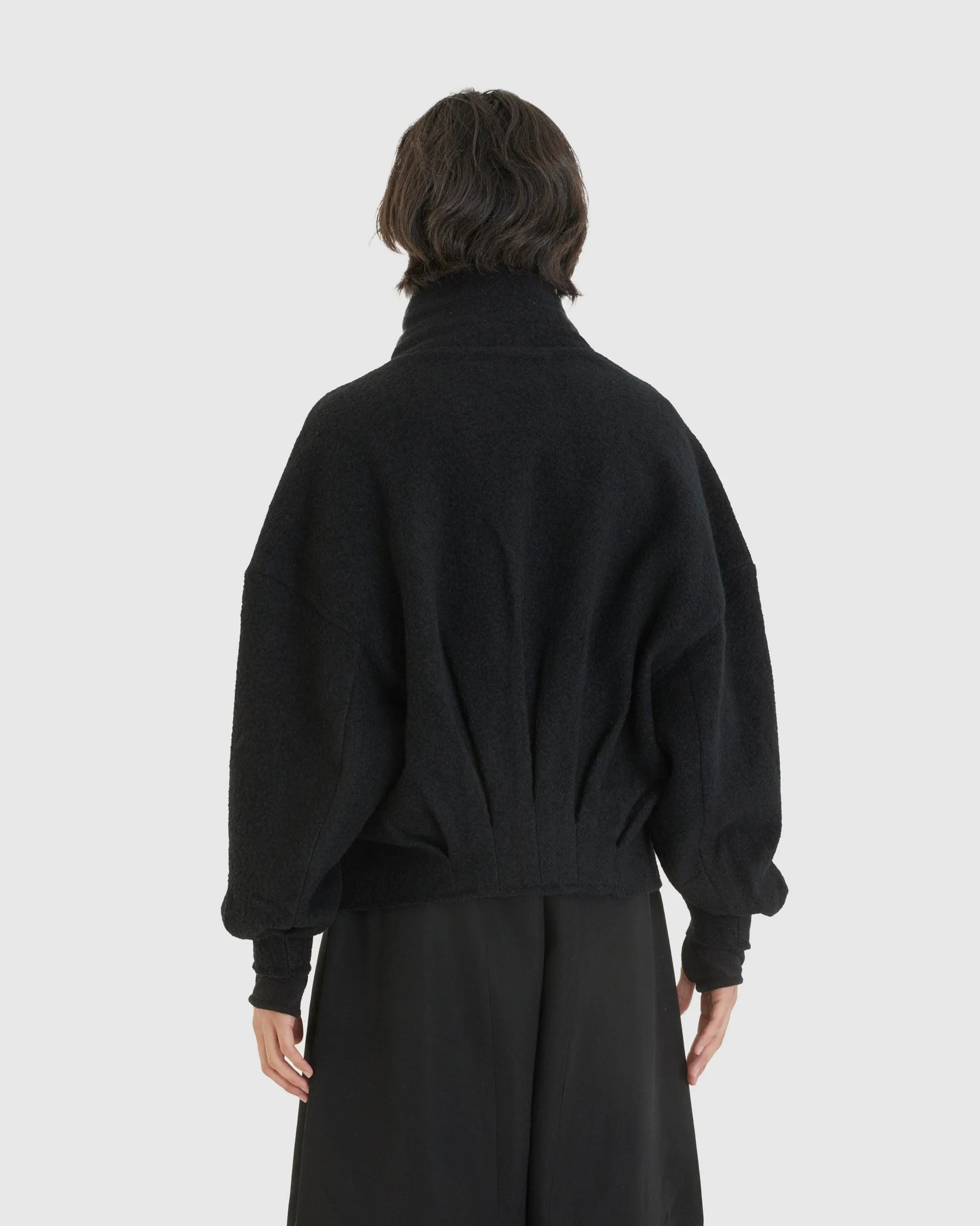 Resonance Pleat Sweater Black