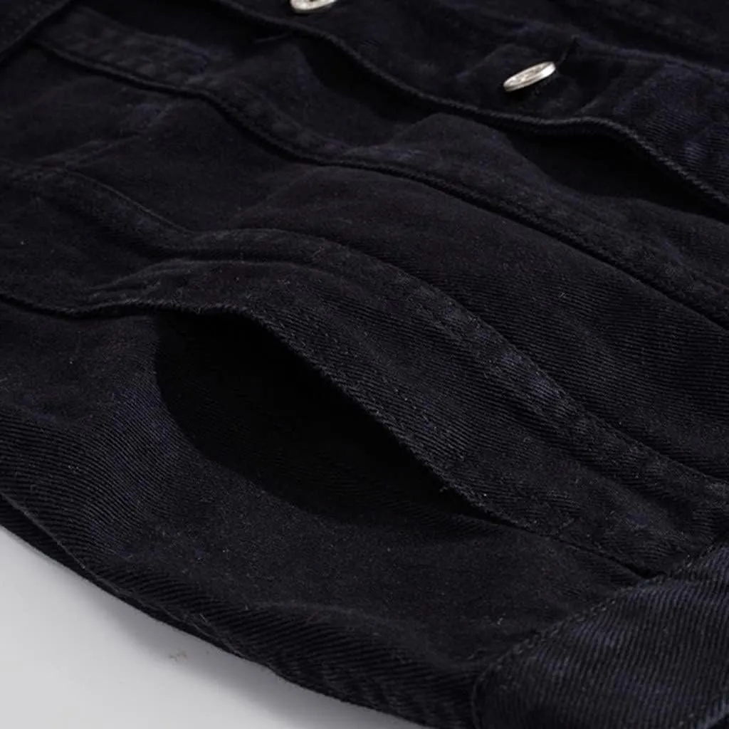 RTRDE Men's Jeans Jacket Jean Jackets Slim Fit Ripped Denim Jacket Coat Outwear Winter, S-4XL