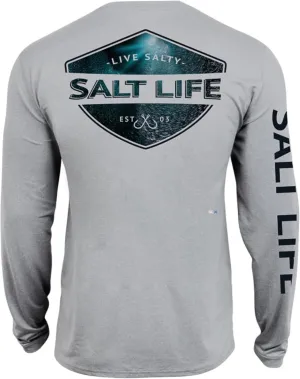 Salt Life Men's Deep Sea Light Long Sleeve Performance Shirt
