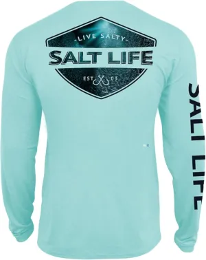Salt Life Men's Deep Sea Light Long Sleeve Performance Shirt
