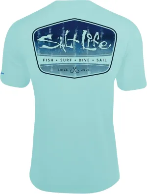 Salt Life Men's Marlin Fade Short Sleeve Performance Shirt