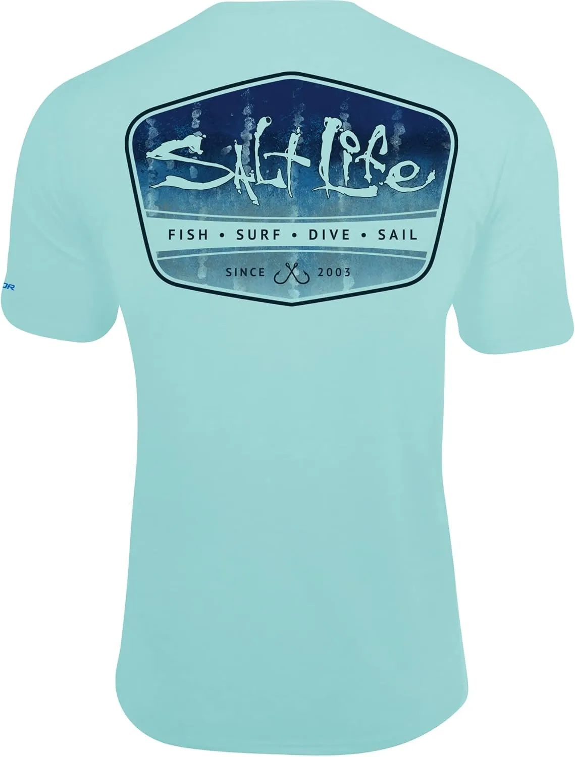 Salt Life Men's Marlin Fade Short Sleeve Performance Shirt