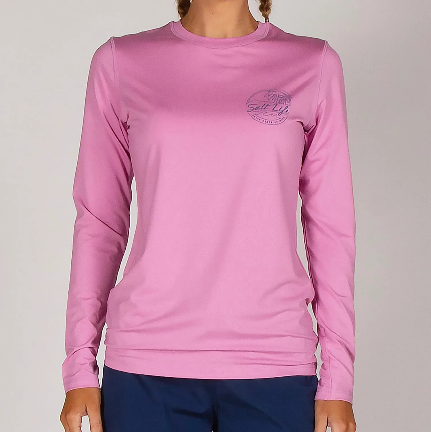 Salt Life Women's Shady Palms Long Sleeve Stretch Fit Shirt