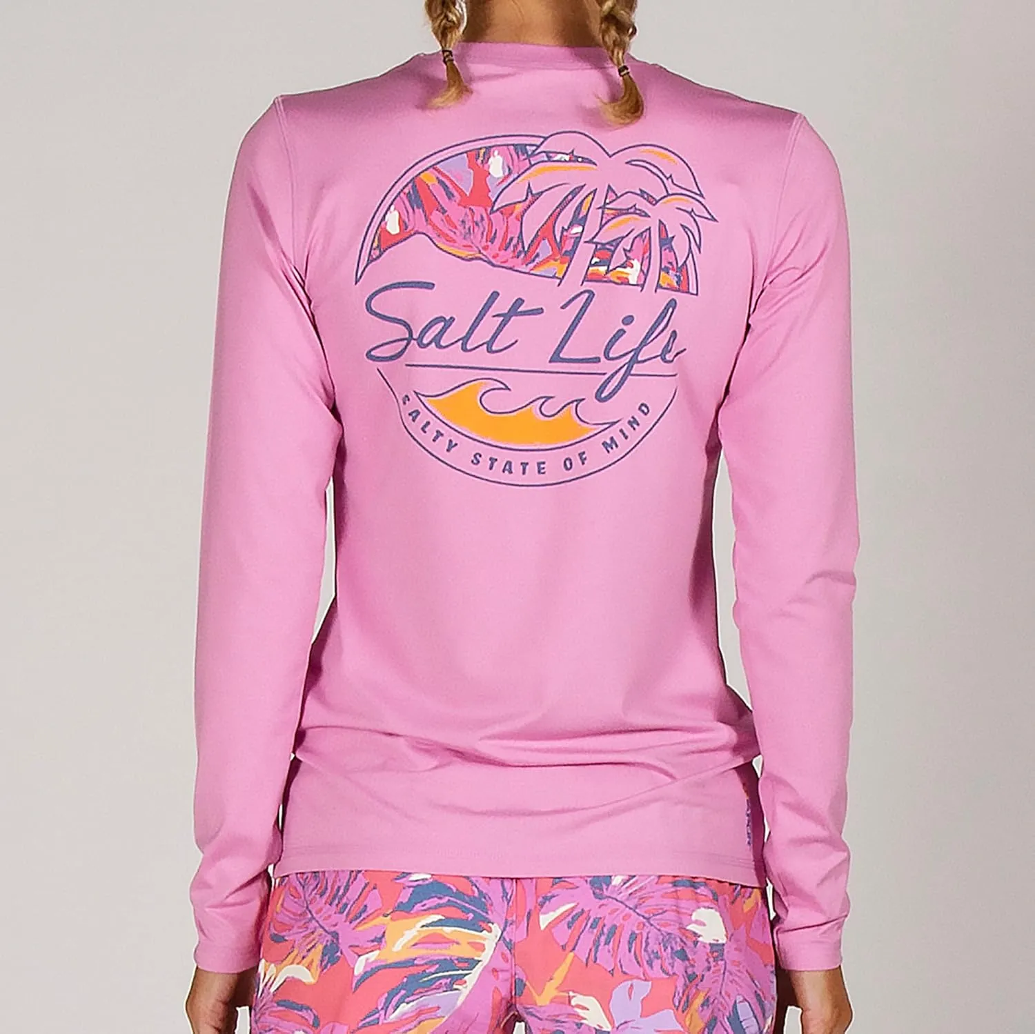 Salt Life Women's Shady Palms Long Sleeve Stretch Fit Shirt