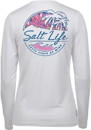 Salt Life Women's Shady Palms Long Sleeve Stretch Fit Shirt