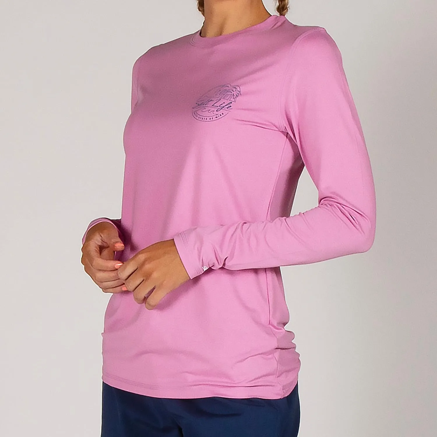 Salt Life Women's Shady Palms Long Sleeve Stretch Fit Shirt