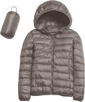 SHAOBGE Women's Packable Ultra Lightweight Jacket 2023 Winter Warm Slim Fit Duck Down Coats with Pockets Recycled Insulation