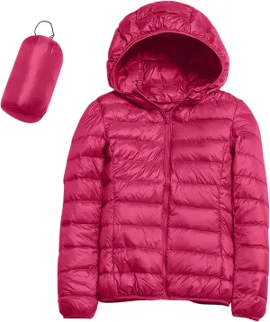 SHAOBGE Women's Packable Ultra Lightweight Jacket 2023 Winter Warm Slim Fit Duck Down Coats with Pockets Recycled Insulation