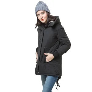 Sidiou Group Winter Fashion Women's Fleece Warm Coat Hoodie Overcoat Long Jacket