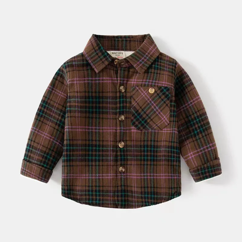 Steven Scotch Plaid Fleece Lined Shirt