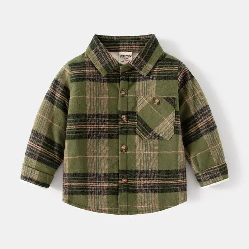Steven Scotch Plaid Fleece Lined Shirt