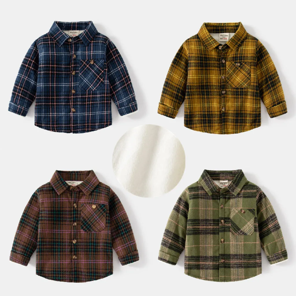 Steven Scotch Plaid Fleece Lined Shirt