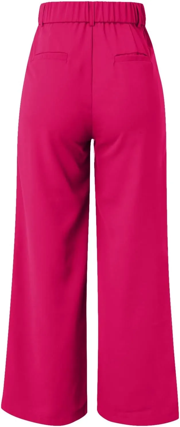 Sweatpants Women Business Summer Tummy Control Casual Solid High Waist Dress Pants Trouser Pants Comfortable Flowy
