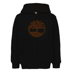 TBL Sherpa Cap Double Layer Black  Zipper Hoodie 10484