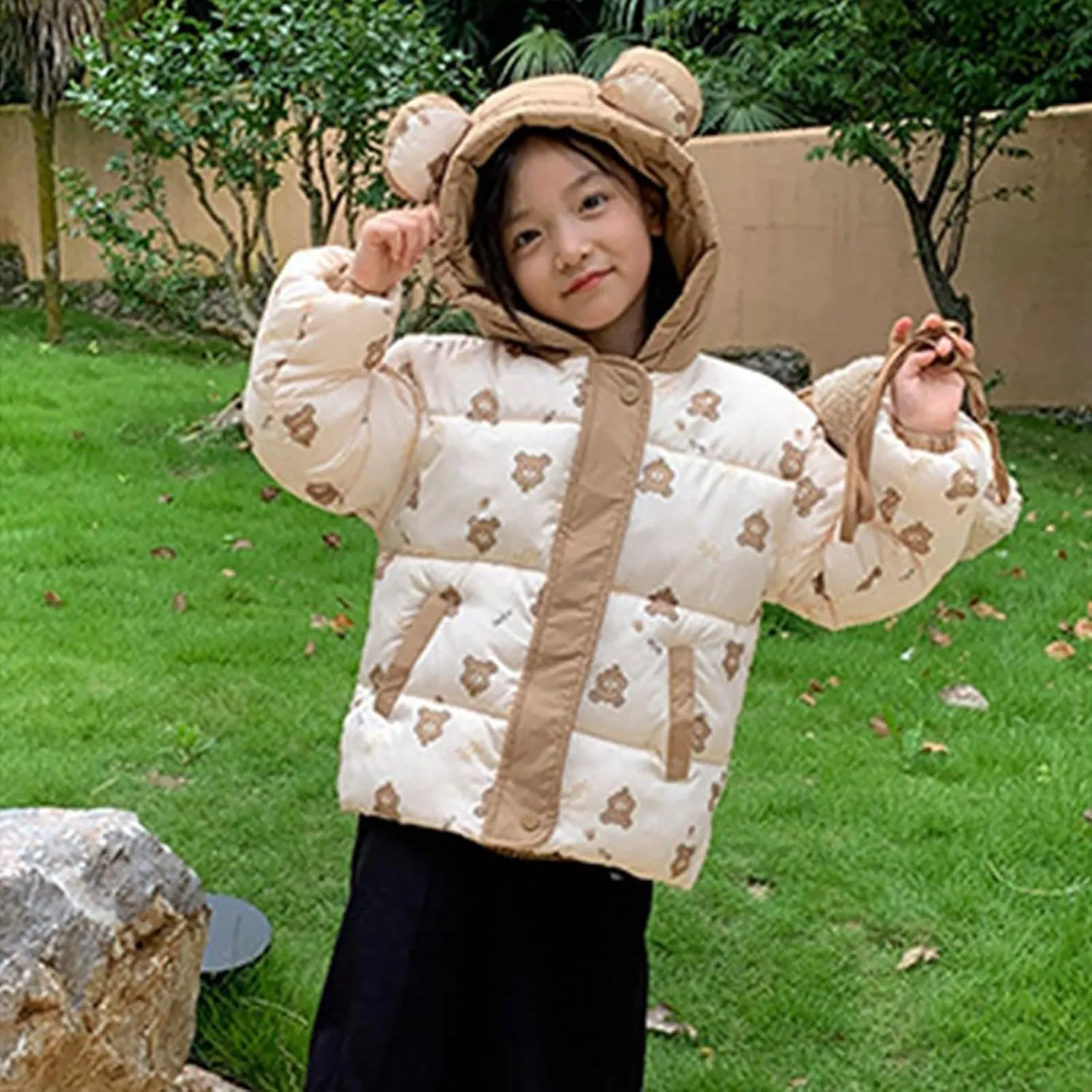 The Coat Boys Baby Girls Boys Winter Warm Thick Solid Cotton Long Sleeve Padded Jacket Coat Clothes