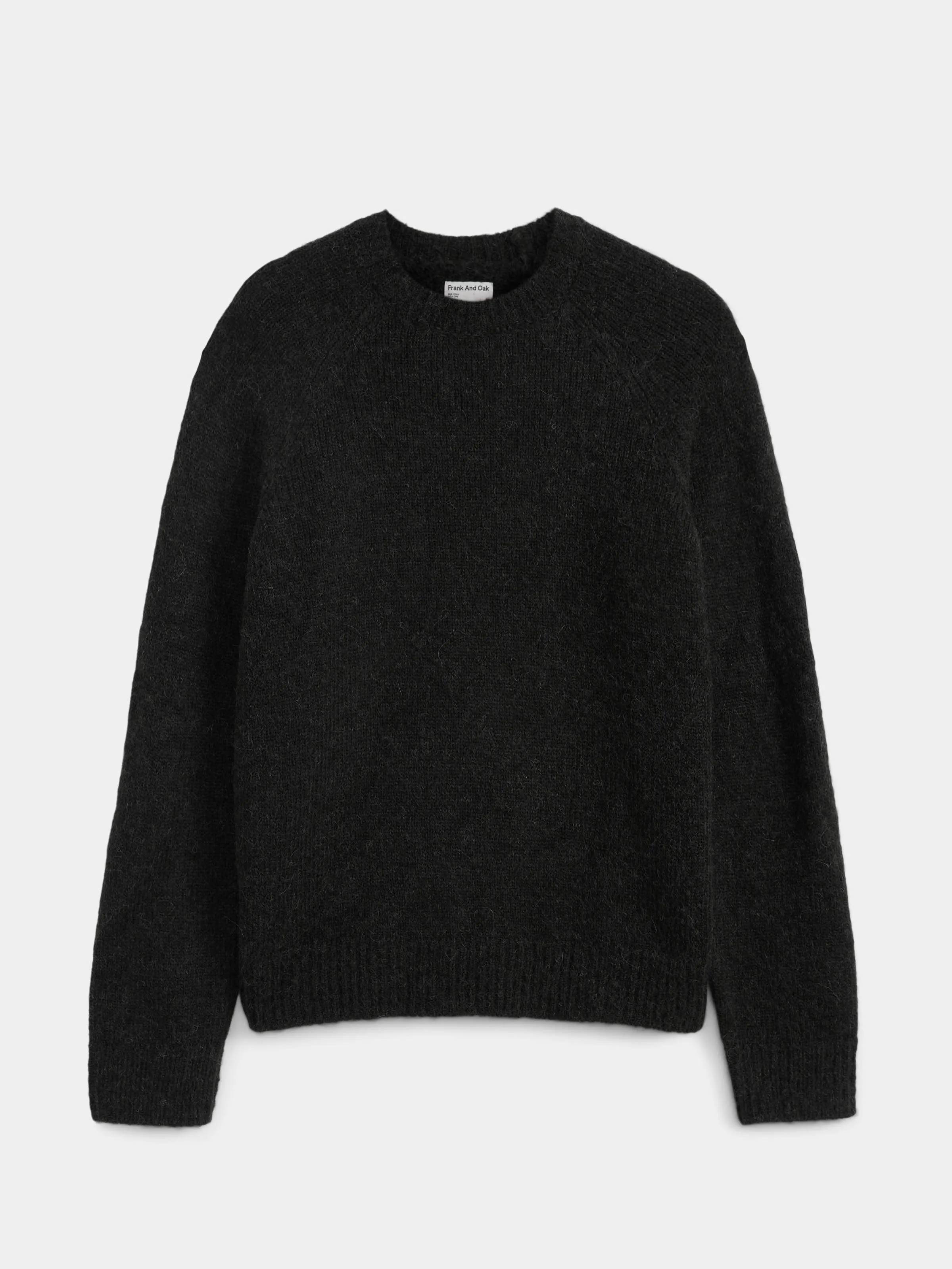 The Fuzzy Sweater in Grey Black