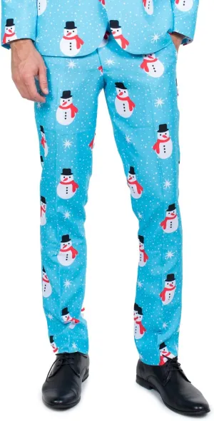 Tipsy Elves Men's Christmas Holiday Suit Pants - Ugly Christmas Sweater Inspired Slacks for Men