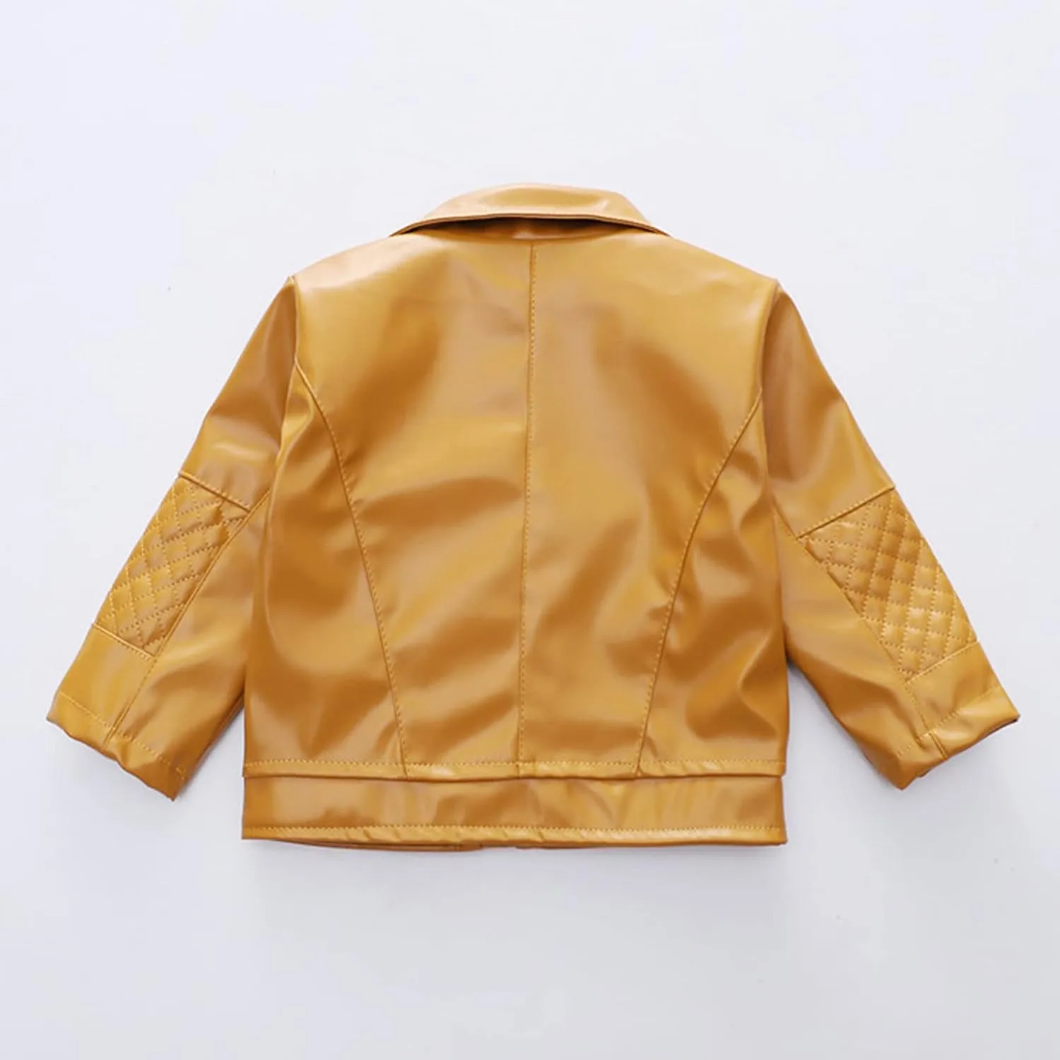 Toddler Girls Faux Leather Jacket Coats for Kids Motorcycle Biker Leather Jackets Outerwear Fall Fashion Clothes
