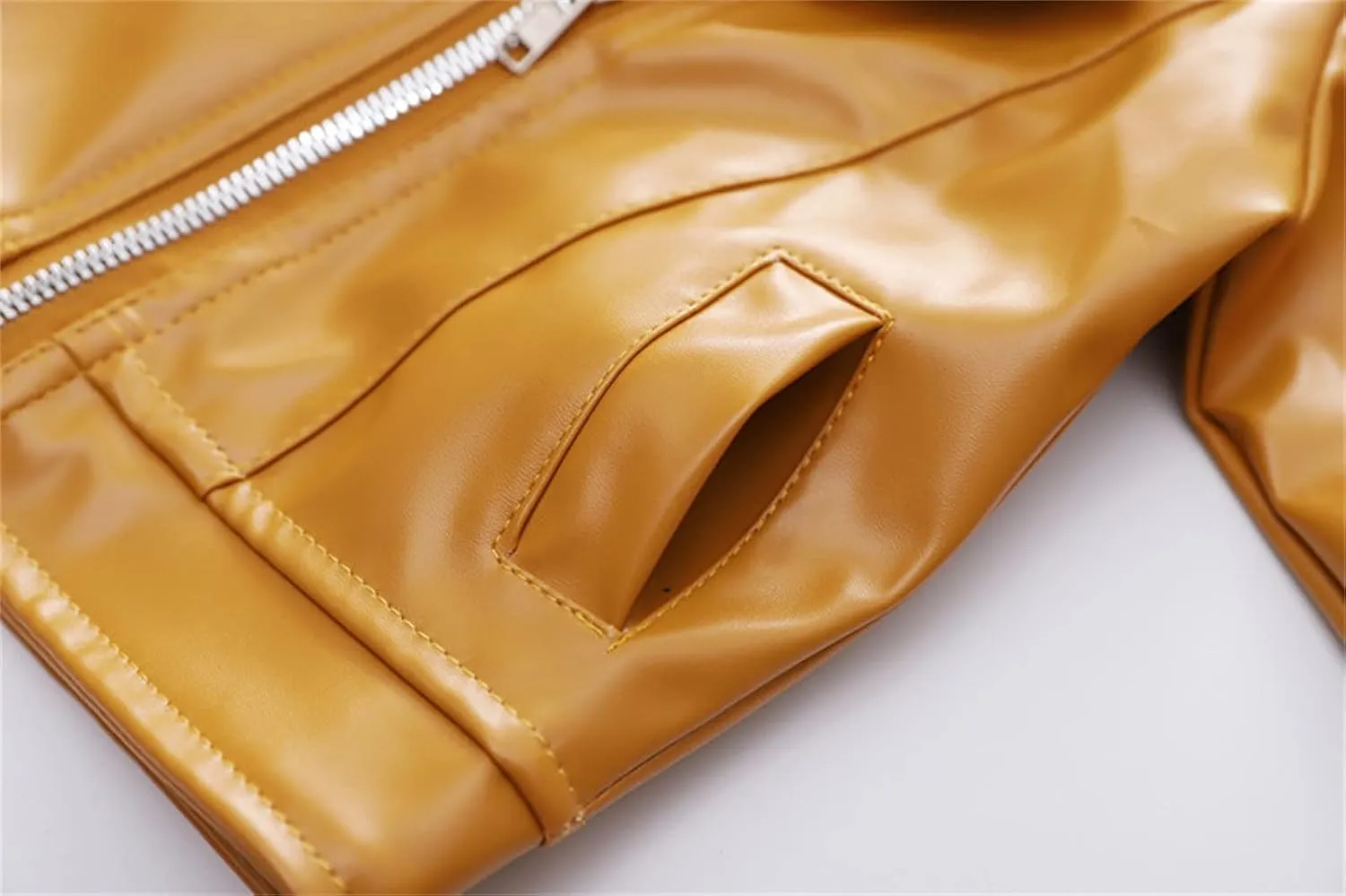 Toddler Girls Faux Leather Jacket Coats for Kids Motorcycle Biker Leather Jackets Outerwear Fall Fashion Clothes