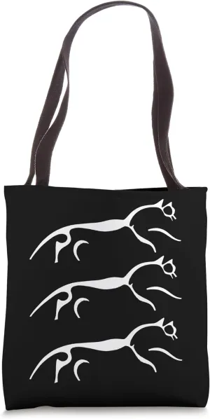 White Horse Of Uffington Ancient Vintage Geoglyph Tote Bag