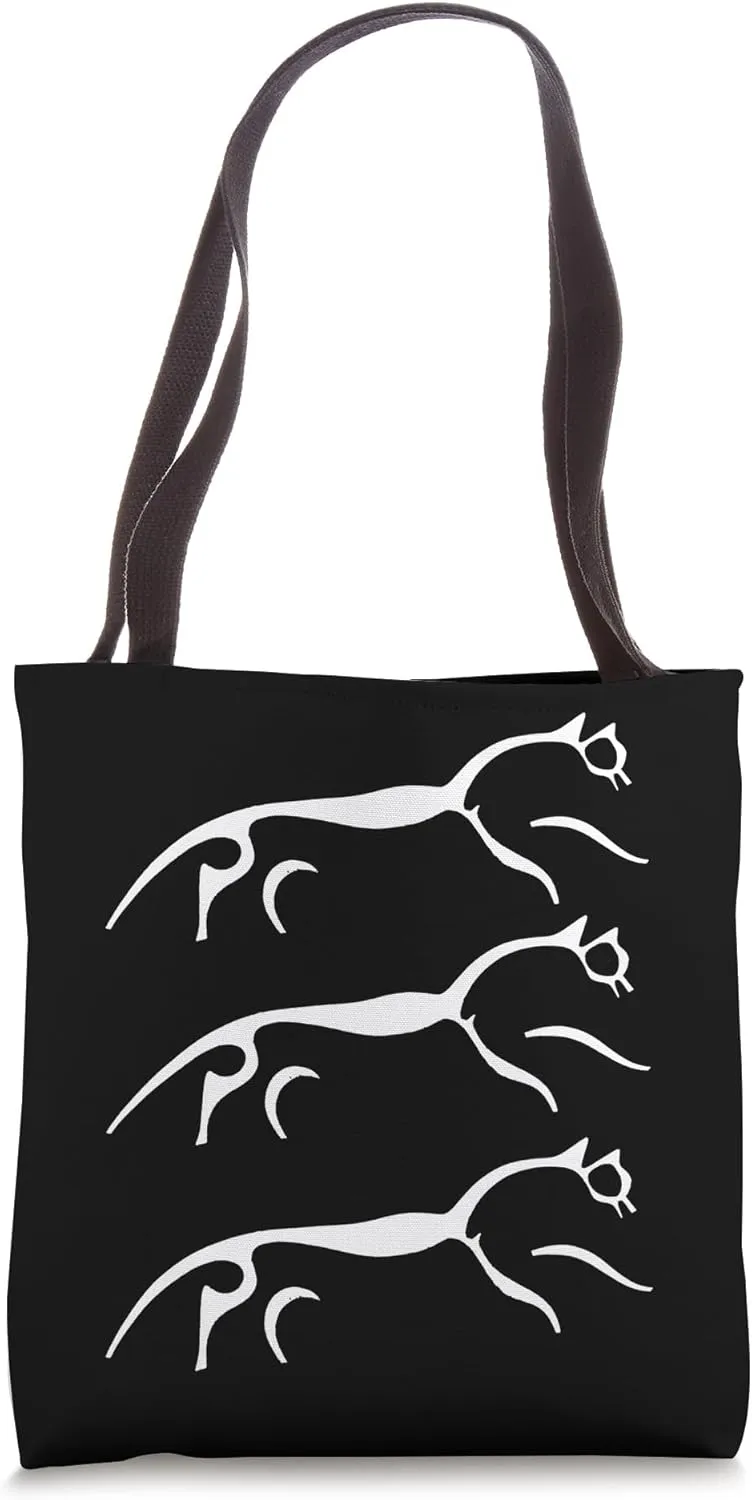 White Horse Of Uffington Ancient Vintage Geoglyph Tote Bag