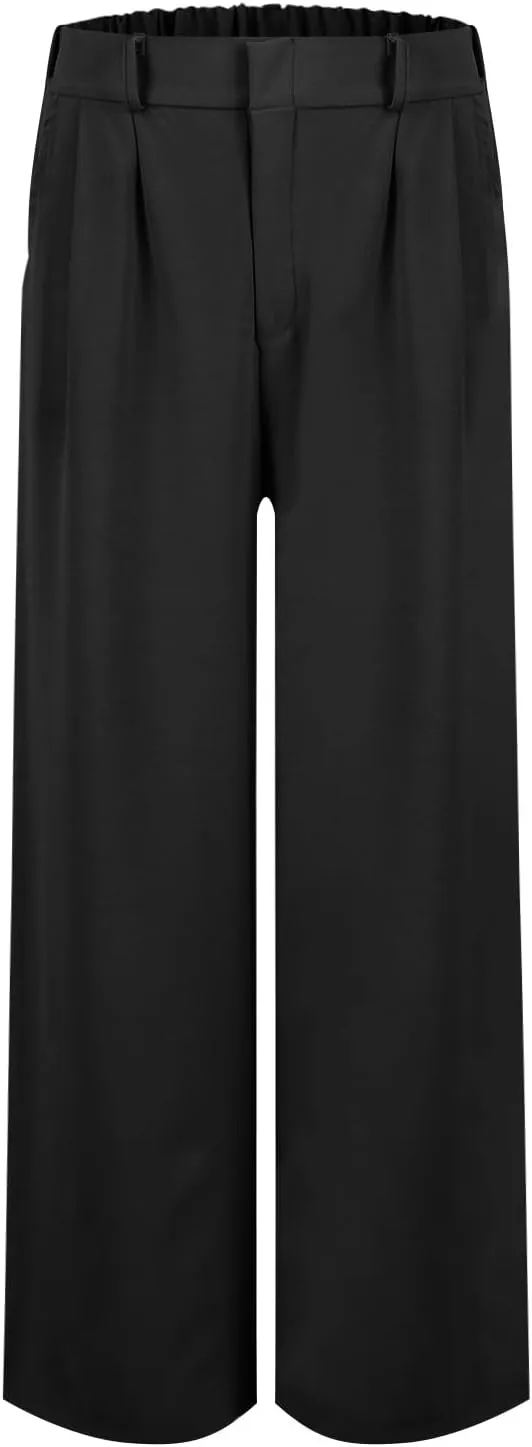 Wide Leg Pants for Women High Waist Solid Color Casual Trousers WomenSlacks Workout Pants 2024