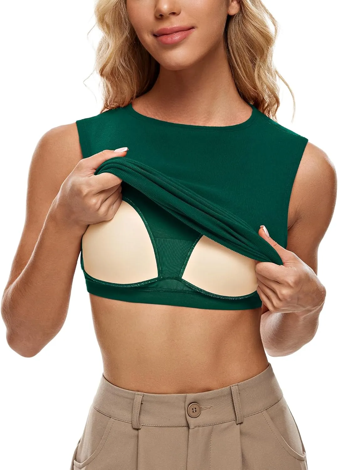 Wingslove Tank Top with Built in Bra for Women Shelf Bra Workout Tank Top